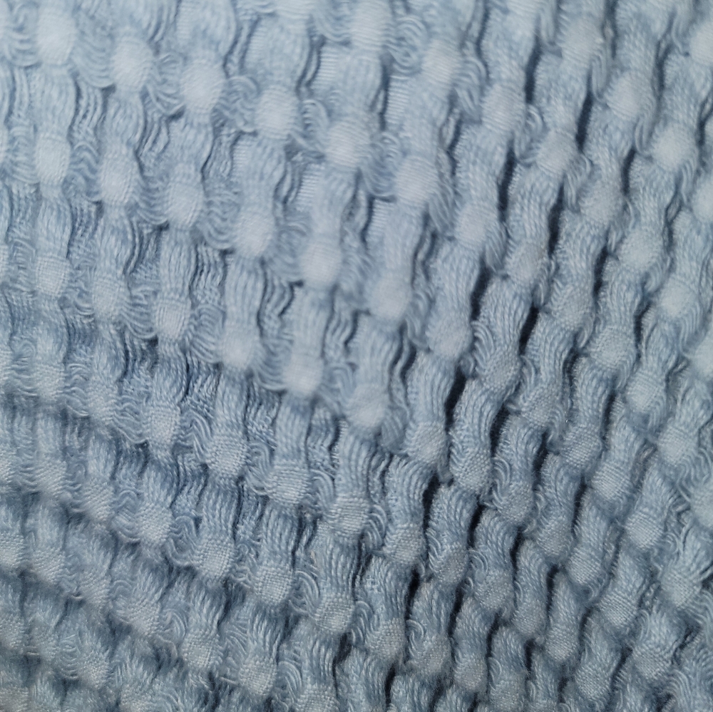 Brooklinen Light Blue Waffle Robe - Picture 2 of 5